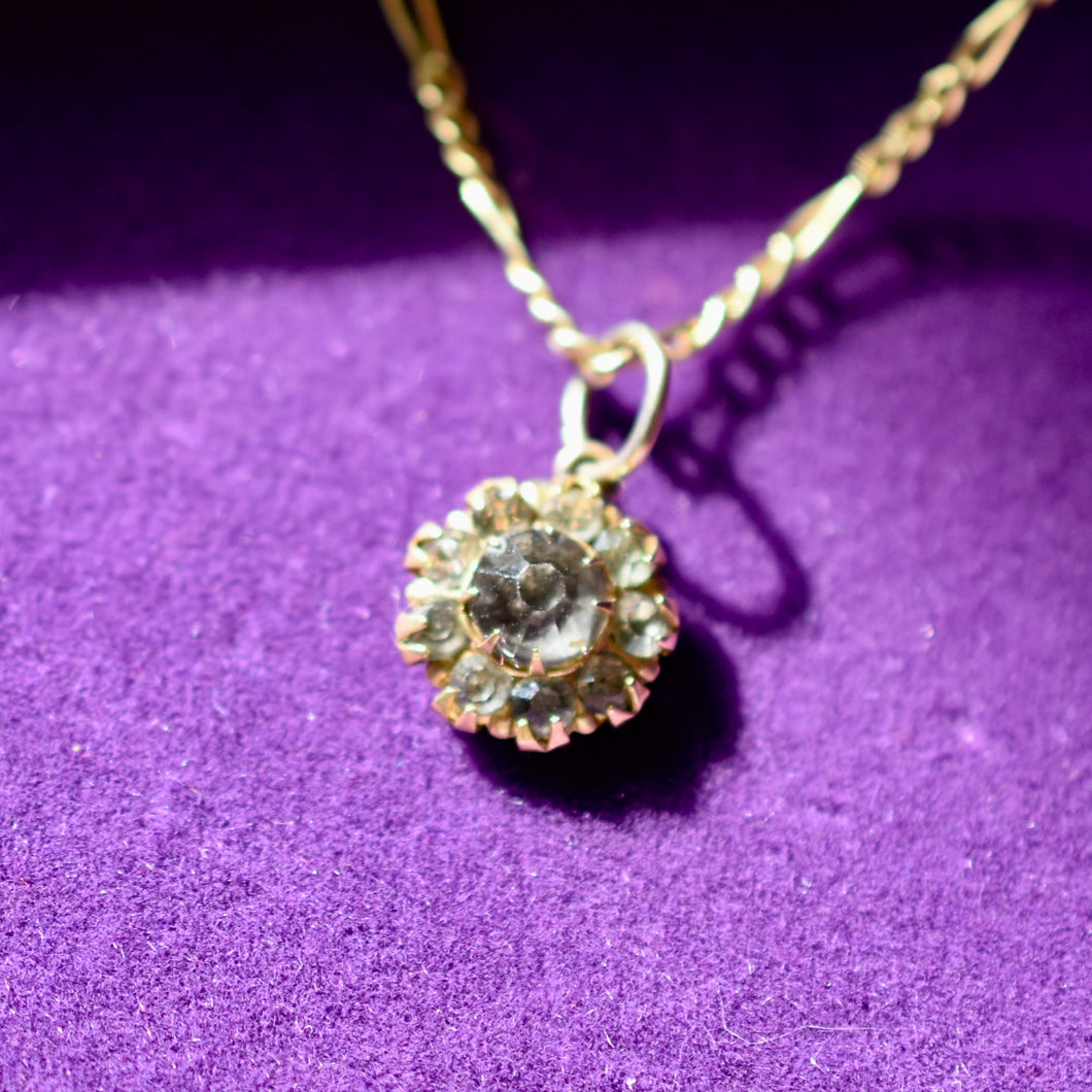 Antique 10kt Solid Gold Topaz Charm