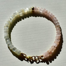 Load image into Gallery viewer, Morganite x Moonstone Bracelet
