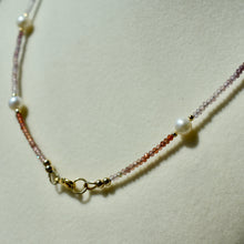 Load image into Gallery viewer, Spinel Ombré with Freshwater Pearl Accents
