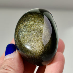 Gold Sheen Obsidian Palmstone