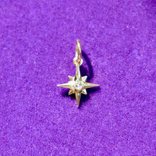 Load image into Gallery viewer, 14kt Solid Gold Star Charm
