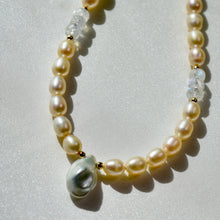 Load image into Gallery viewer, Divinity - Pearl and Moonstone Necklace
