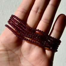 Load image into Gallery viewer, Dainty Fuchsia Garnet Bracelets
