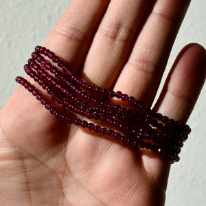 Dainty Fuchsia Garnet Bracelets