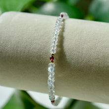 Load image into Gallery viewer, AAA Grade Rainbow Moonstone with Garnet
