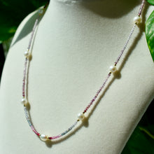 Load image into Gallery viewer, Spinel Ombré with Freshwater Pearl Accents
