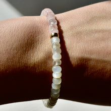 Load image into Gallery viewer, Morganite x Moonstone Bracelet
