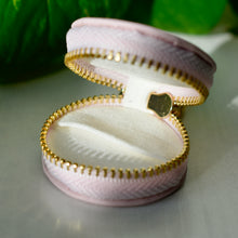 Load image into Gallery viewer, Pink Brushed Leatherette Ring Keeper Keychain
