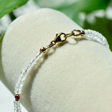 Load image into Gallery viewer, AAA Grade Rainbow Moonstone with Garnet

