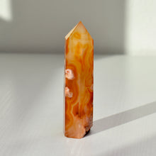 Load image into Gallery viewer, Carnelian and Flower Agate Tower
