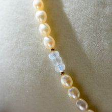 Load image into Gallery viewer, Divinity - Pearl and Moonstone Necklace
