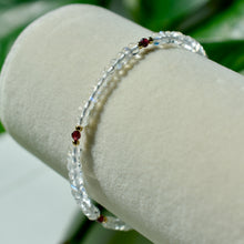 Load image into Gallery viewer, AAA Grade Rainbow Moonstone with Garnet
