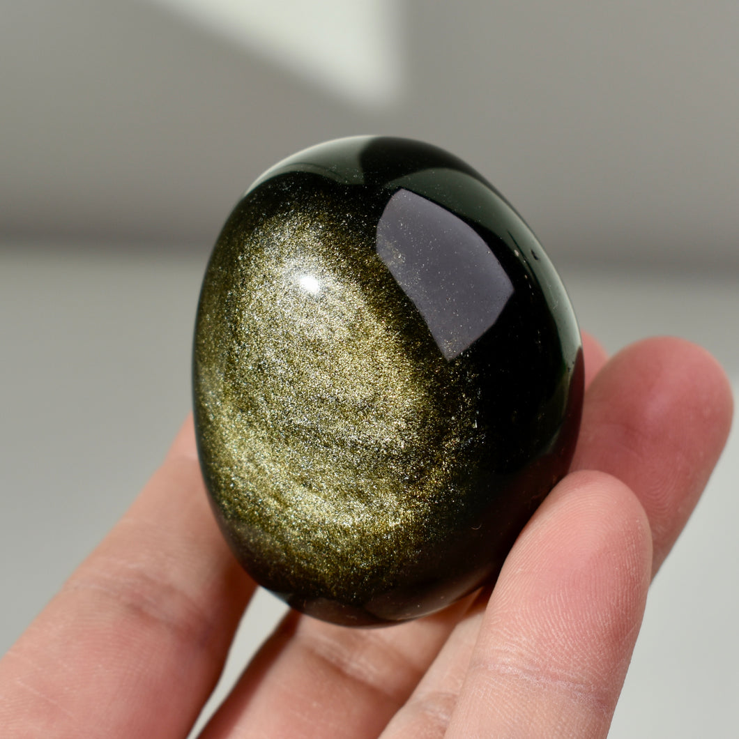 Gold Sheen Obsidian Palmstone