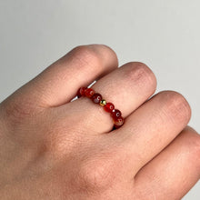 Load image into Gallery viewer, Carnelian Adjustable Crystal Ring
