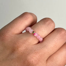 Load image into Gallery viewer, Rose Quartz Adjustable Crystal Ring
