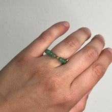 Load image into Gallery viewer, Green Aventurine Adjustable Crystal Ring

