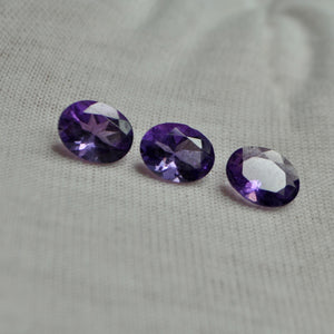 Faceted Amethyst Oval