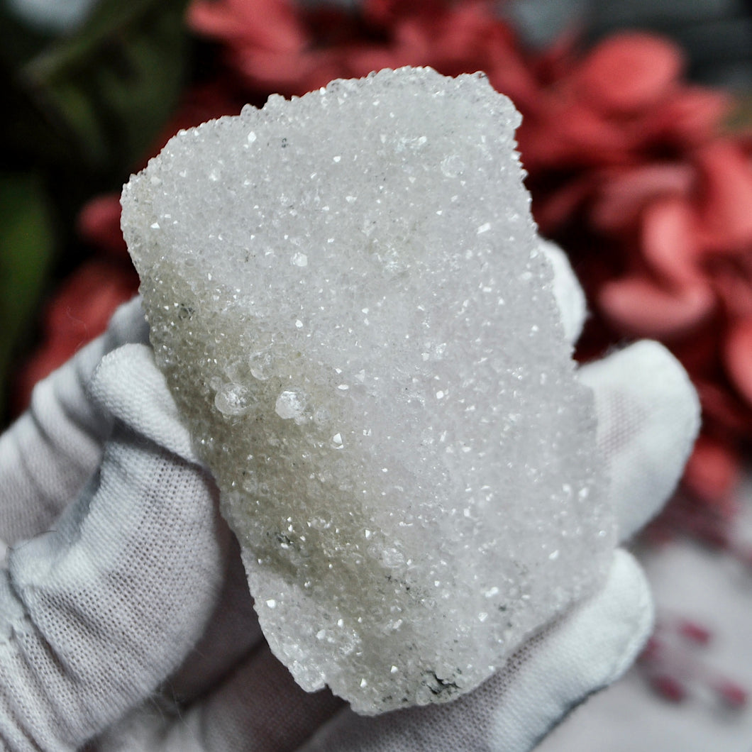 Druzy Quartz covered Danburite