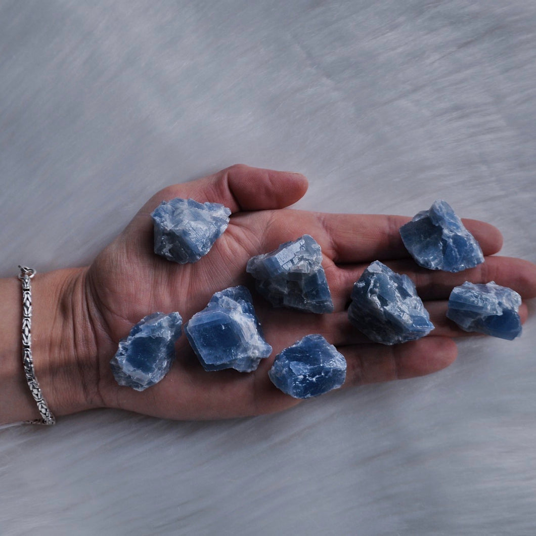 Blue Calcite Pieces
