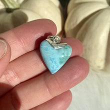 Load image into Gallery viewer, Larimar Heart Pendant
