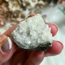 Load image into Gallery viewer, Prehnite in Quartz from New Jersey
