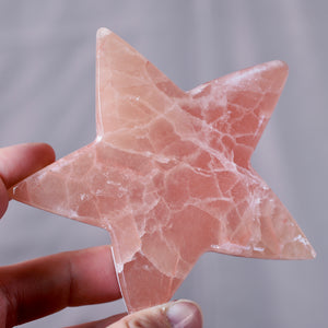Large Red Calcite Star