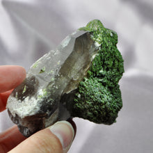Load image into Gallery viewer, Smoky Quartz with Epidote
