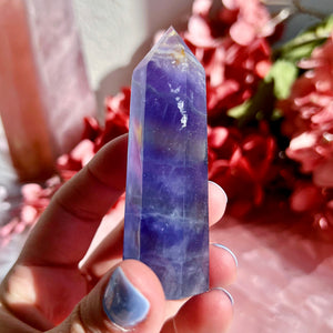 Purple and Green Fluorite Tower
