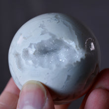 Load image into Gallery viewer, Quartz Sphere with Druzy Pockets
