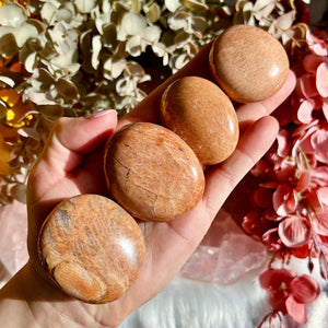 Peach Moonstone Palmstones