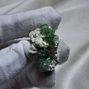 Mini Green Fluorite Cluster