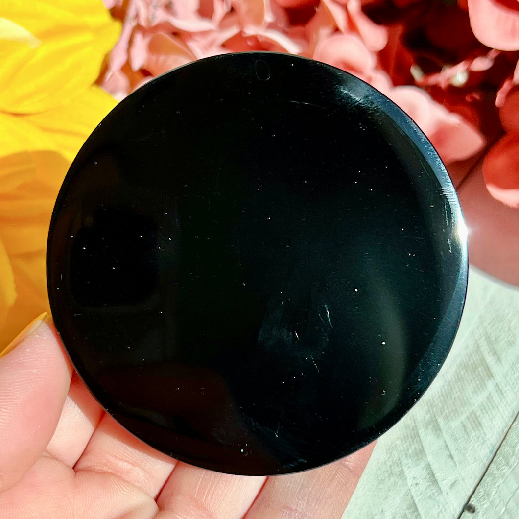 Black Obsidian Mirror 3 inch