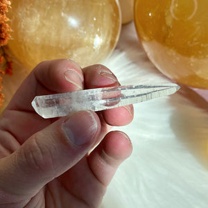 Pristine Double Terminated Lemurian Crystal Point