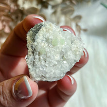 Load image into Gallery viewer, Prehnite in Quartz from New Jersey
