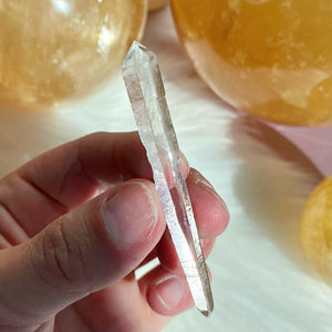 Pristine Double Terminated Lemurian Crystal Point